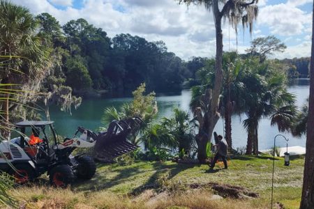 Our ground teams work together to clear any debris and watch for safety
