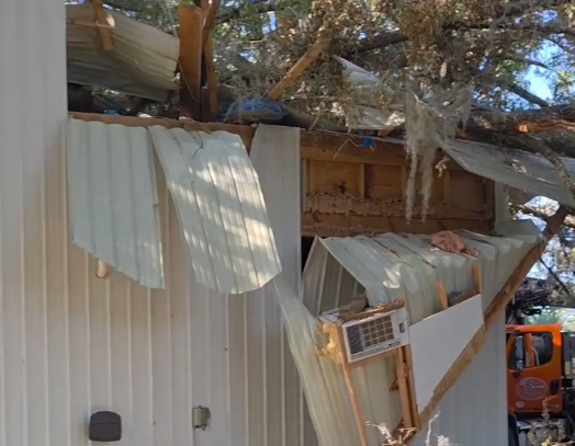 Damage to the shop